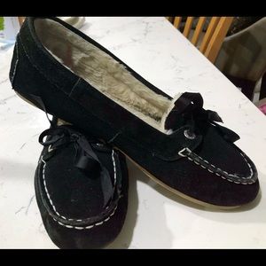 Sperry Topsider Women’s black suede moccasin